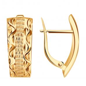 Золотые серьги МАГНАТ МА 011744 фото